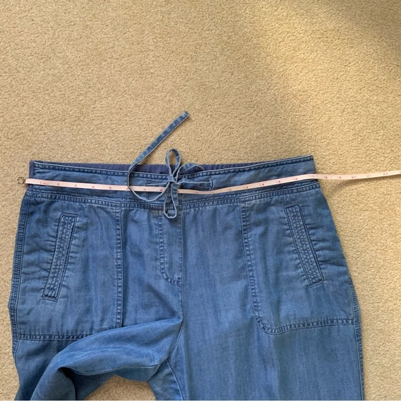 Charter Club denim suit with safari jacket and drawstring pants - Picture 11 of 13